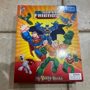 DC Super Friends My Busy Books 12 Figurines Playmat & Storybook